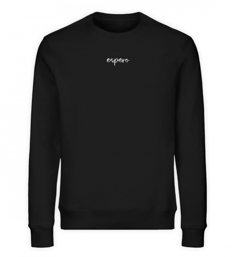 Herrensweater espero Stick Schwarz - Unisex Organic Sweatshirt-16