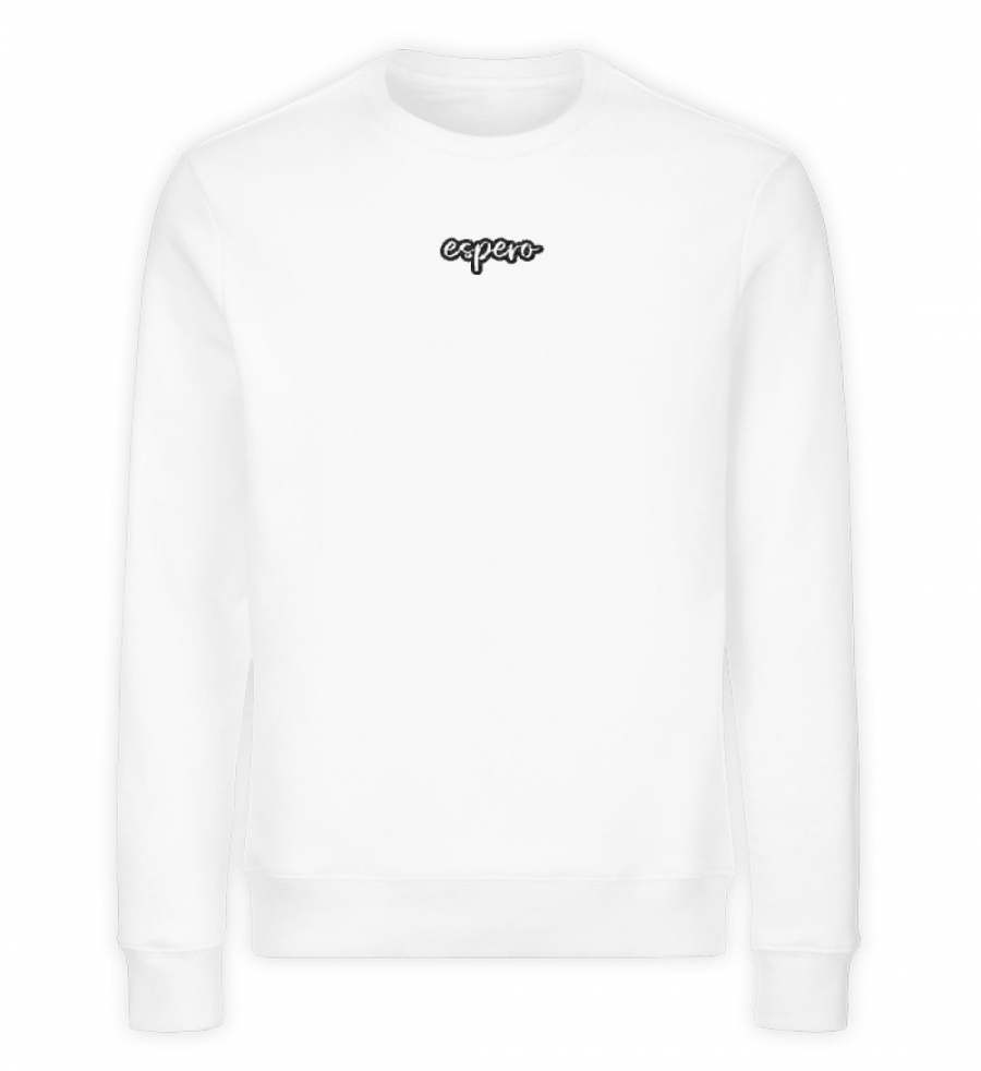 Herrensweater espero Stick Weiß - Unisex Organic Sweatshirt-3