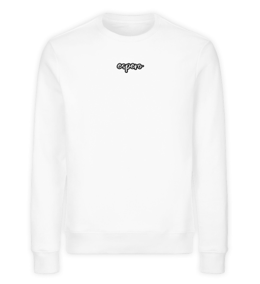 Herrensweater espero Stick Weiß - Unisex Organic Sweatshirt-3