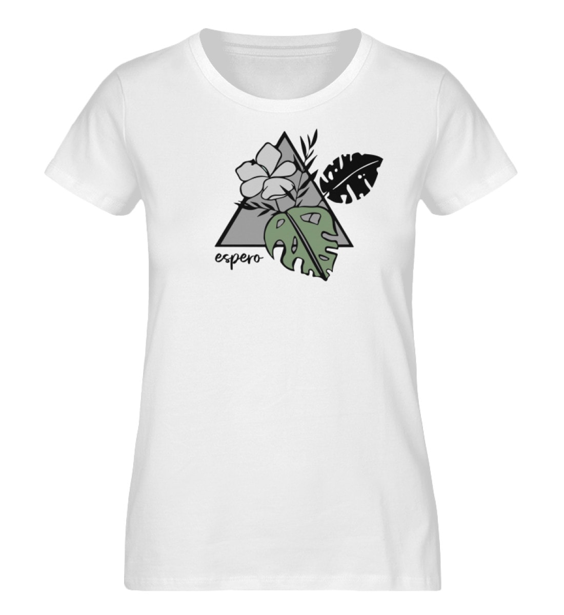 Damenshirt Kaboko Flow Weiß - Damen Premium Organic Shirt-3