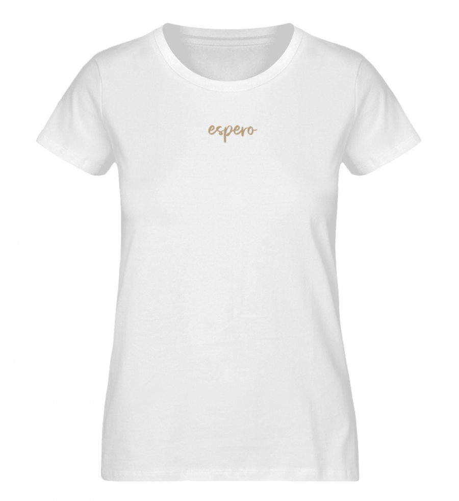 Damenshirt Wings Flow Weiß - Damen Premium Organic Shirt-3
