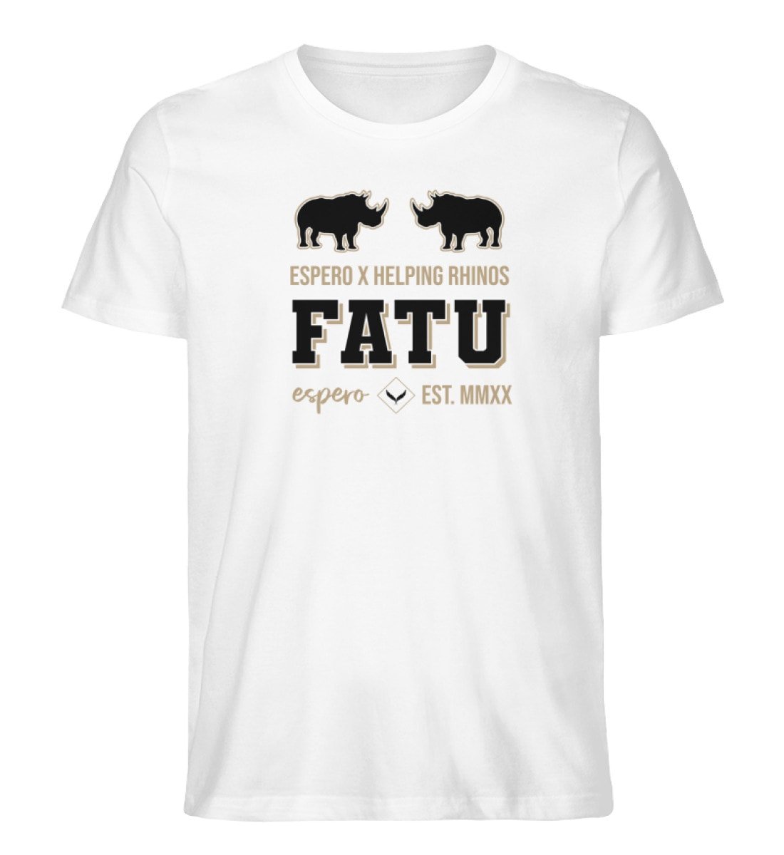 Herrenshirt Fatu Free Weiß - Herren Premium Organic Shirt-3