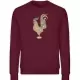 Sweater Respect Fly Bordeaux - Unisex Organic Sweatshirt-839