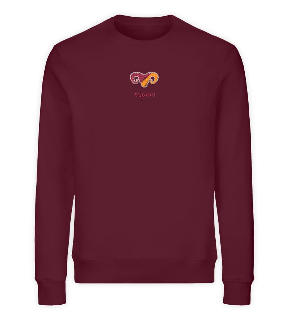 Exklusiv: Sweater Life Stick Bordeaux - Unisex Organic Sweatshirt-839