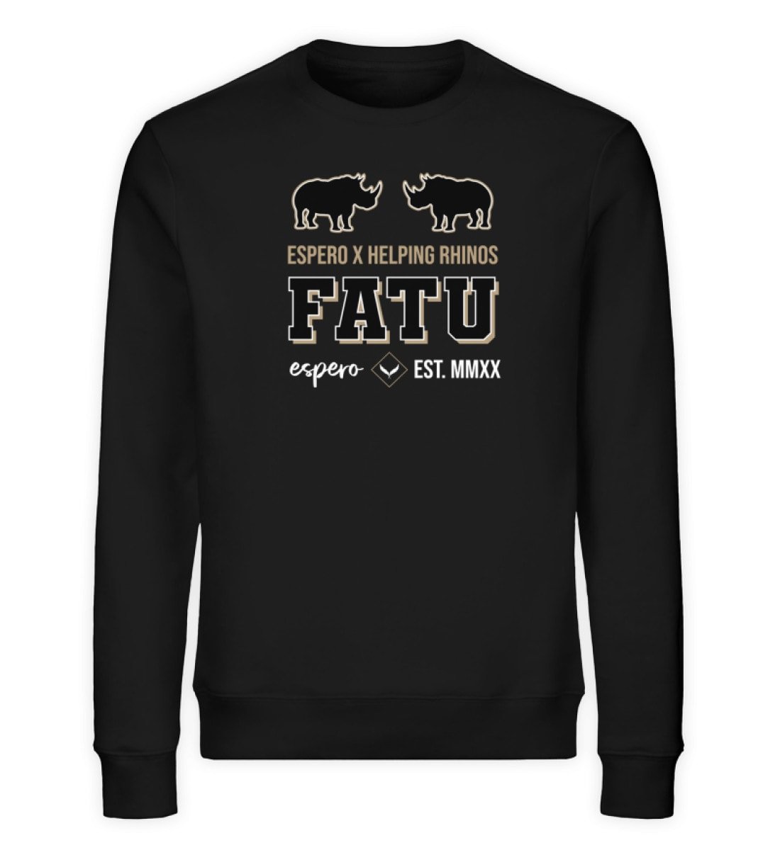 Sweater Fatu Free Schwarz - Unisex Organic Sweatshirt-16