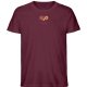 Exklusiv: Herrenshirt Life Stick Bordeaux - Herren Premium Organic Shirt mit Stick-839