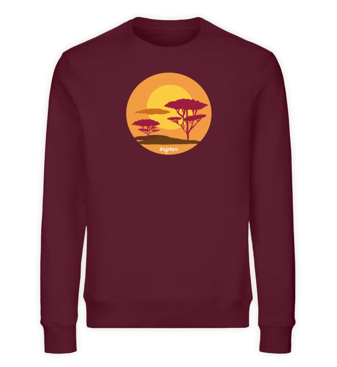 Sweater espero Free Bordeaux - Unisex Organic Sweatshirt-839