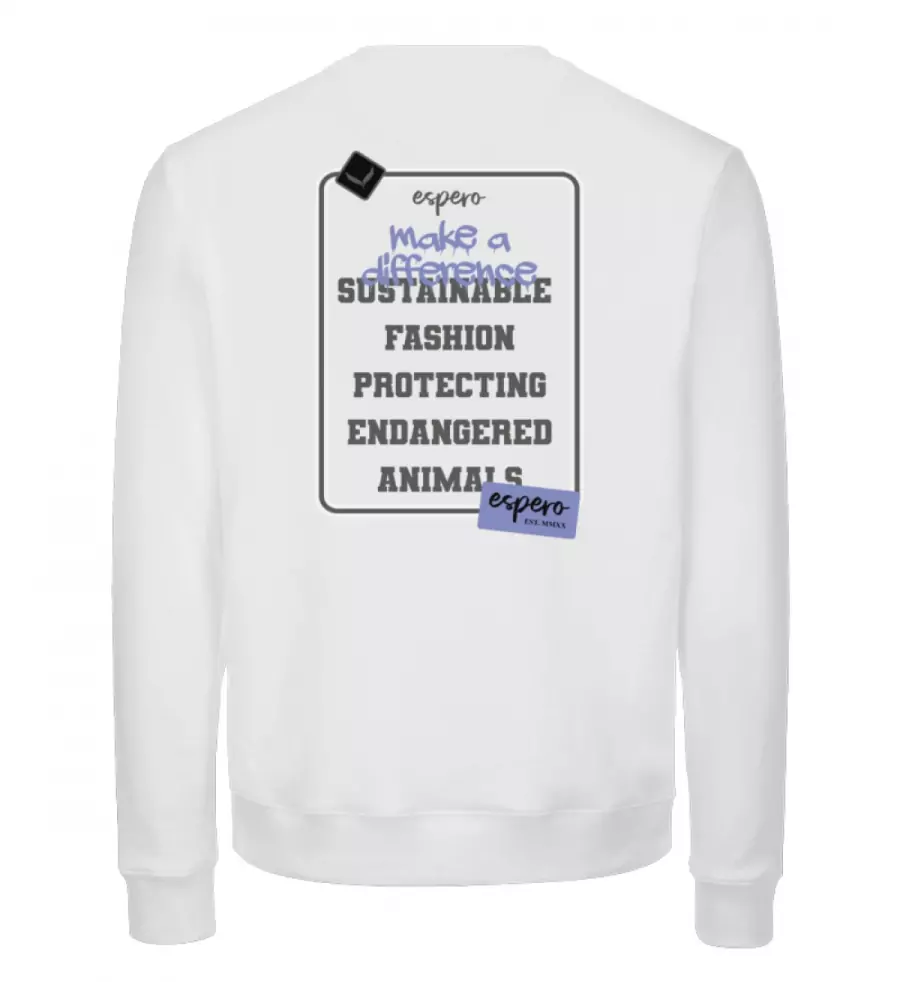 Sweater espero Change Weiß - Unisex Organic Sweatshirt-3