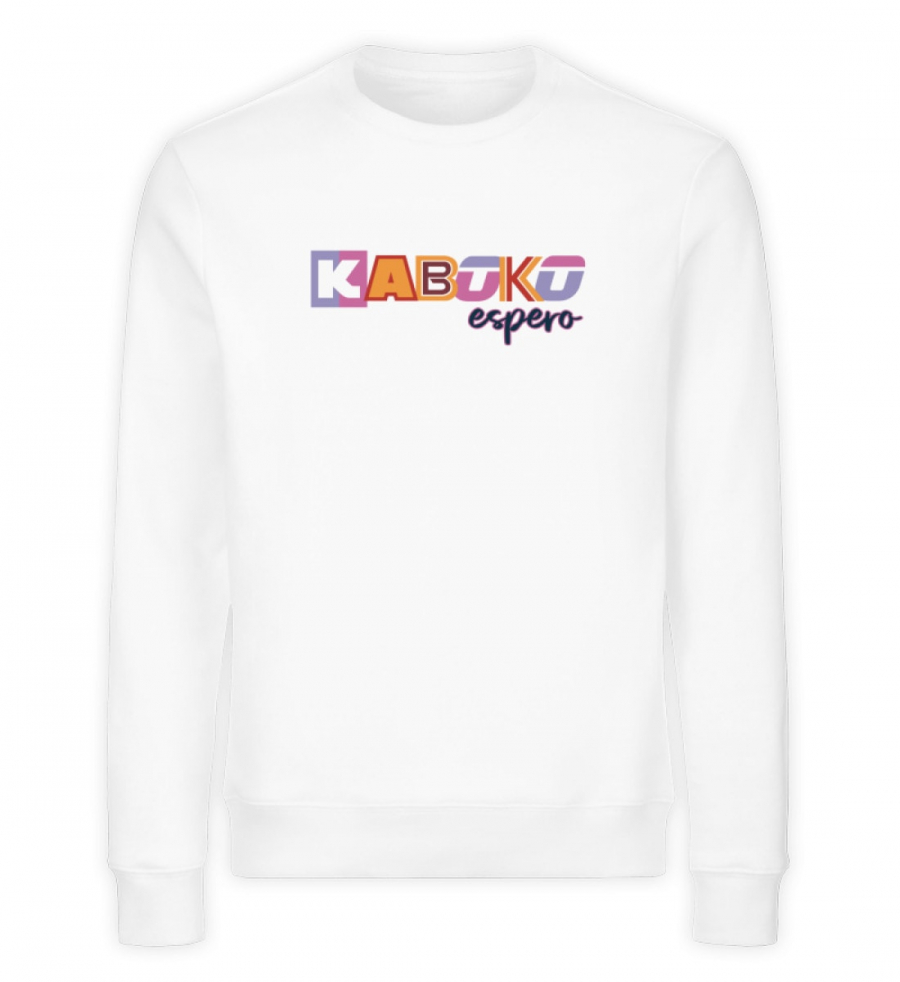 Sweater Kaboko Vintage Weiß - Unisex Organic Sweatshirt-3