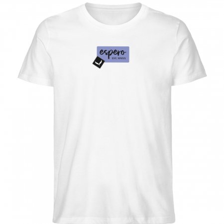 Herrenshirt espero Changer Weiß mit Rückenprint - Herren Premium Organic Shirt-3