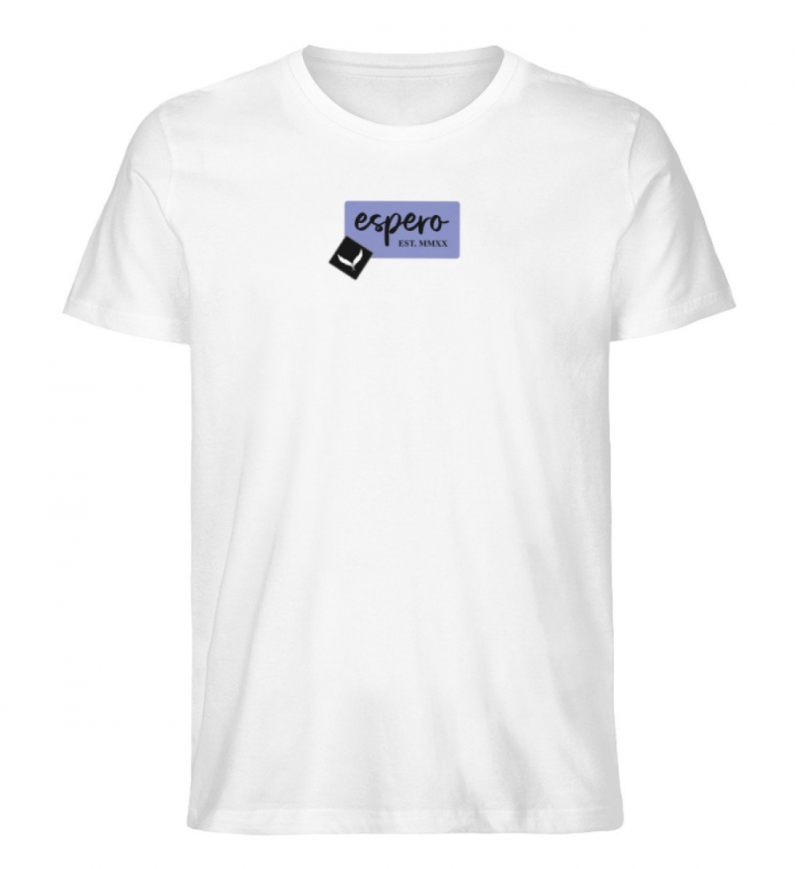 Herrenshirt espero Changer Weiß mit Rückenprint - Herren Premium Organic Shirt-3