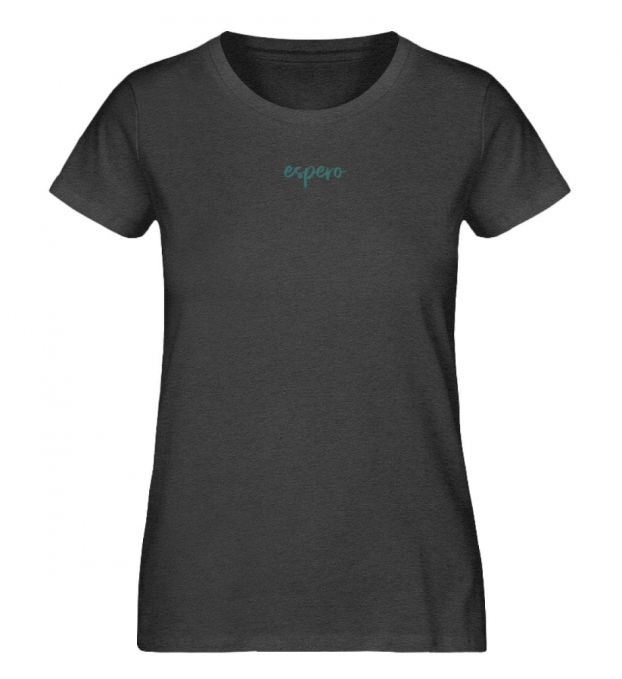 Damenshirt Cecil Flow Dunkelgrau mit Rückenprint - Damen Premium Organic Shirt-6881
