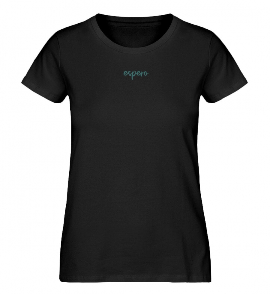 Damenshirt Cecil Flow Schwarz mit Rückenprint - Damen Premium Organic Shirt-16