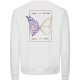 Sweater Wings Flow Weiß mit Rückenprint - Unisex Organic Sweatshirt-3