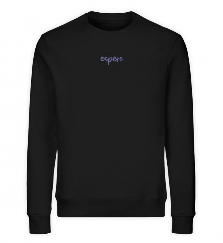 Sweater Wings Flow Schwarz mit Rückenprint - Unisex Organic Sweatshirt-16
