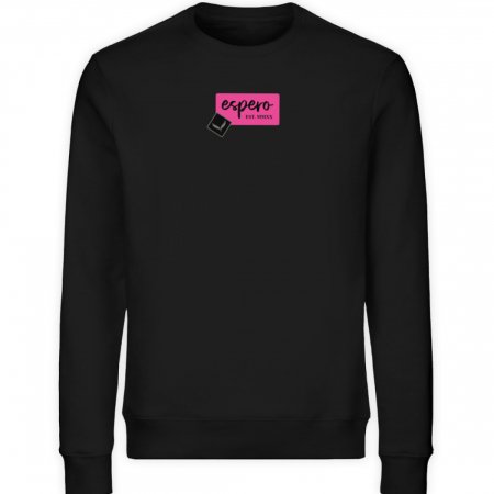 Sweater espero Change Schwarz mit Rückenprint - Unisex Organic Sweatshirt-16