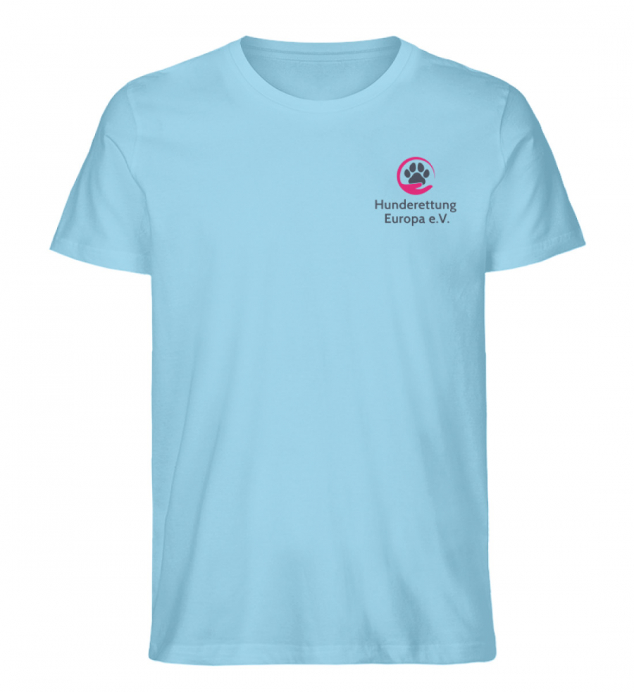 Shirt Hunderettung Support Print Dunkel - Herren Premium Organic Shirt-674
