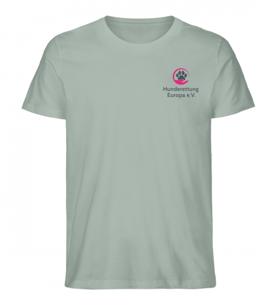 Shirt Hunderettung Support Print Dunkel - Herren Premium Organic Shirt-7137