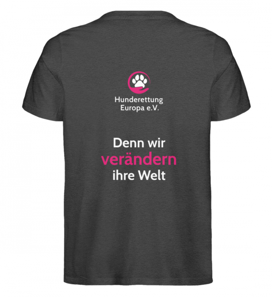 Shirt Hunderettung Team Print Hell - Herren Premium Organic Shirt-6881