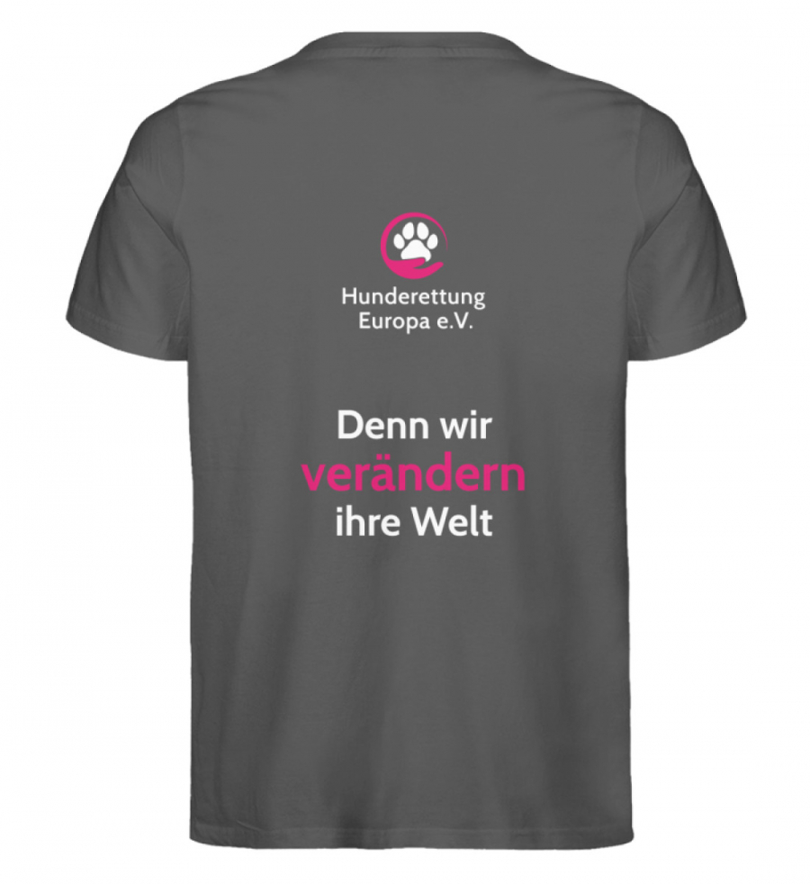 Shirt Hunderettung Team Print Hell - Herren Premium Organic Shirt-6903