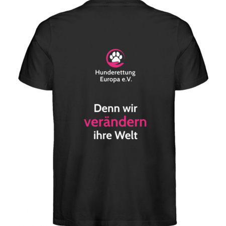 Shirt Hunderettung Team Print Hell - Herren Premium Organic Shirt-16