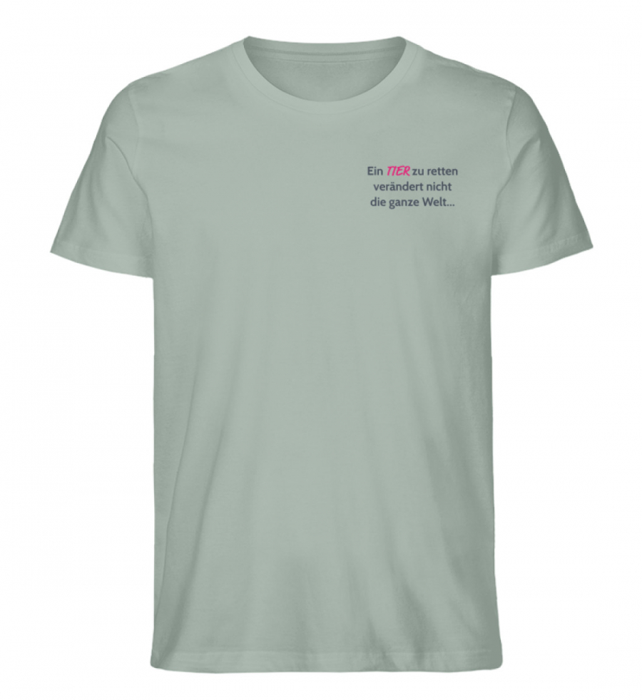 Shirt Hunderettung Print Save Dunkel - Herren Premium Organic Shirt-7137
