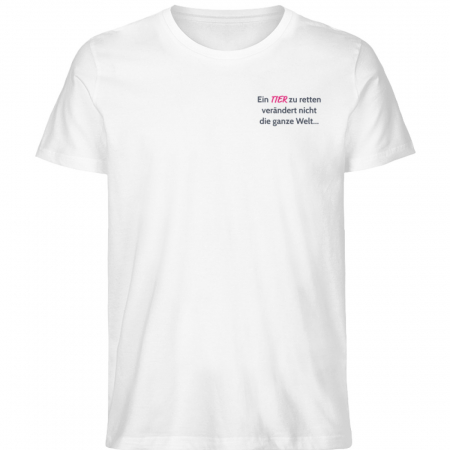 Shirt Hunderettung Print Save Dunkel - Herren Premium Organic Shirt-3