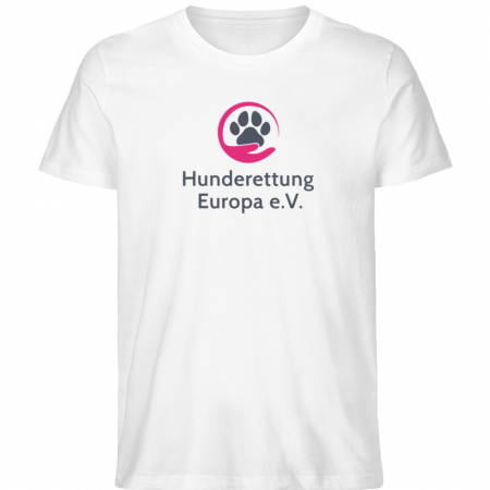 Shirt Hunderettung Team Print Dunkel - Herren Premium Organic Shirt-3