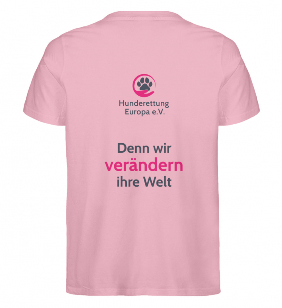 Shirt Hunderettung Team Print Dunkel - Herren Premium Organic Shirt-6883