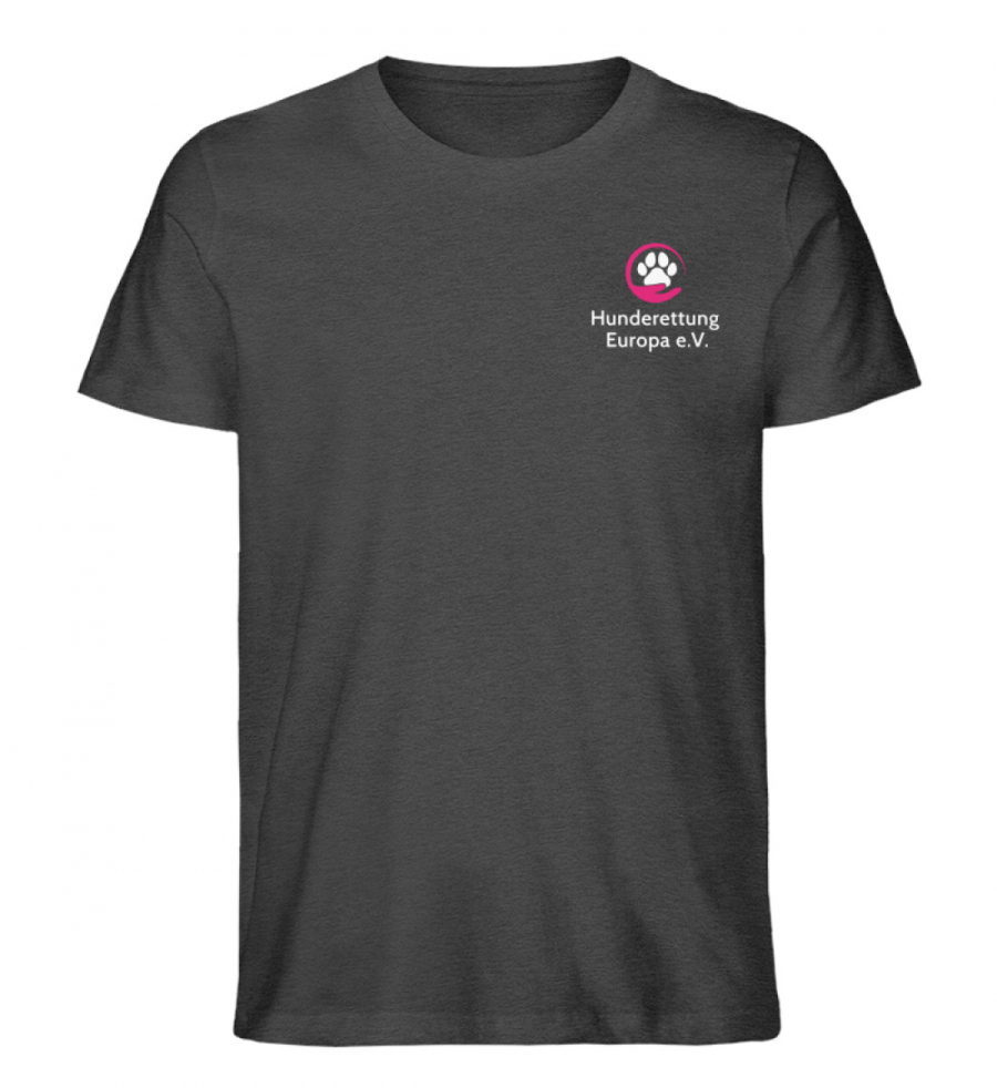 Shirt Hunderettung Support Print Hell - Herren Premium Organic Shirt-6881