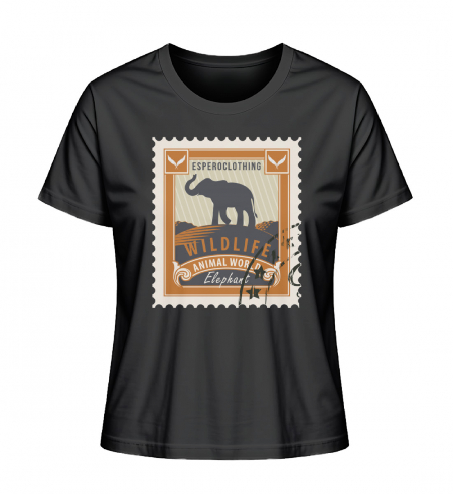 Shirt Post Elephant WMN - Damen Premium Organic Shirt-16