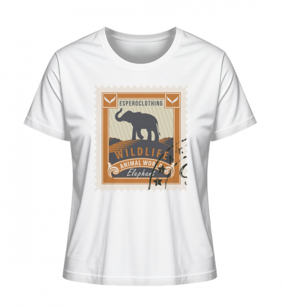 Shirt Post Elephant WMN - Damen Premium Organic Shirt-3