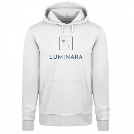 Hoodie Luminara White - Unisex Organic Hoodie 2.0 ST/ST-3