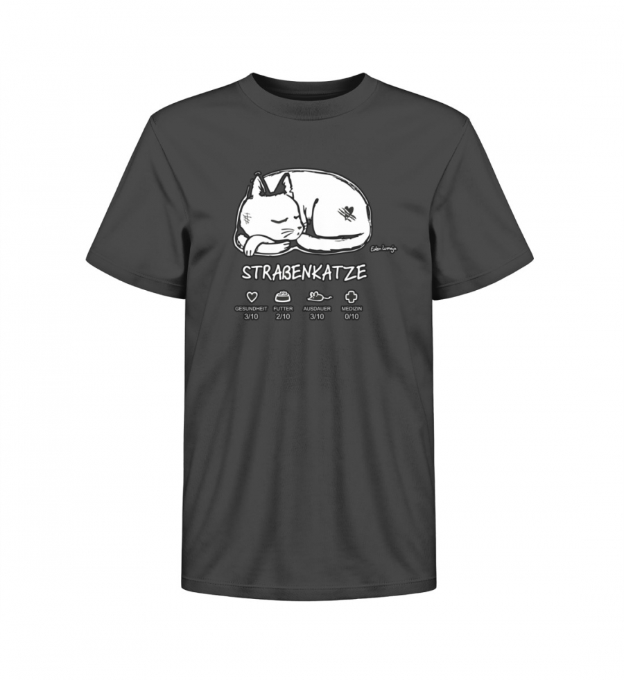 Shirt Straßenkatze Kids Black - Kinder Premium Organic T-Shirt 2.0 ST/ST-16