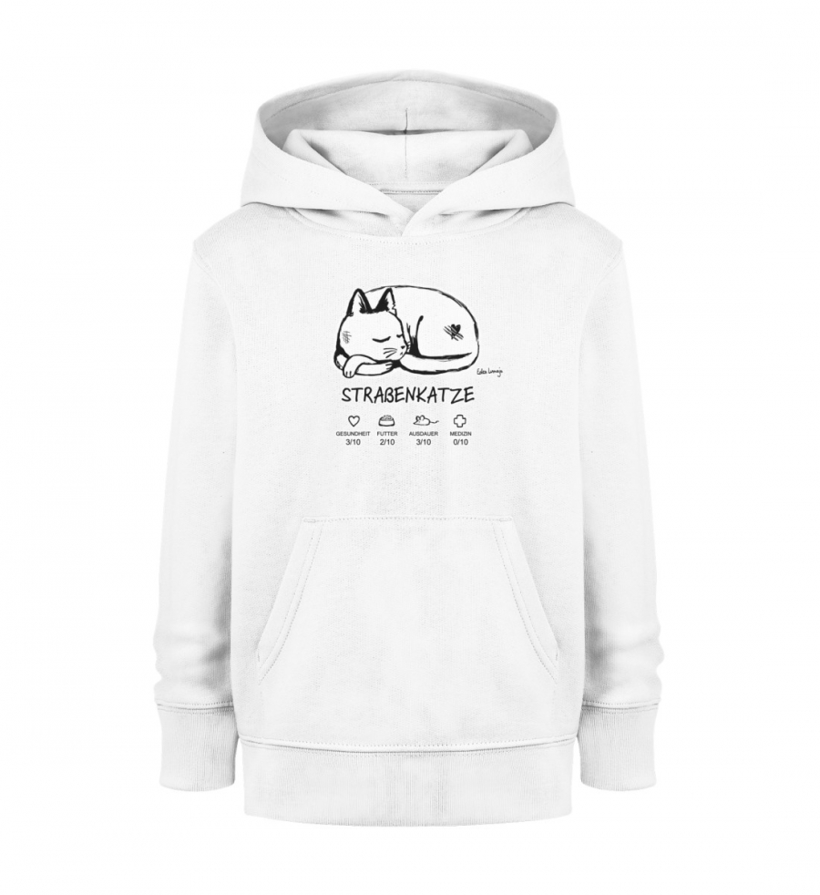 Hoodie Straßenkatze Kids White - Mini Cruiser Hoodie 2.0 ST/ST-3