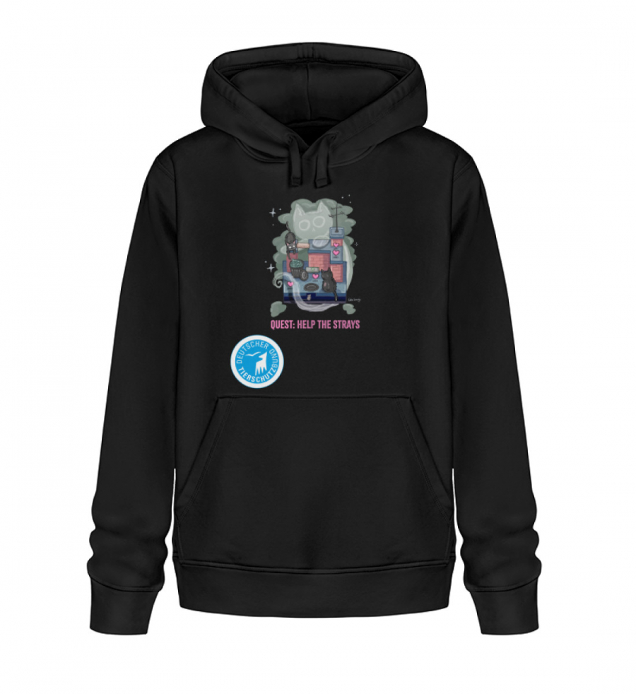 Unisex Hoodie Pixelkatze - Unisex Organic Hoodie 2.0 ST/ST-16