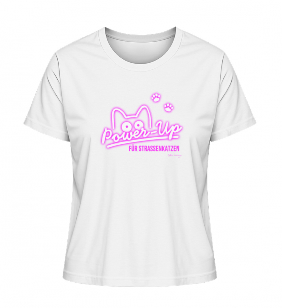Shirt Power Up WMN - Damen Premium Organic Shirt-3