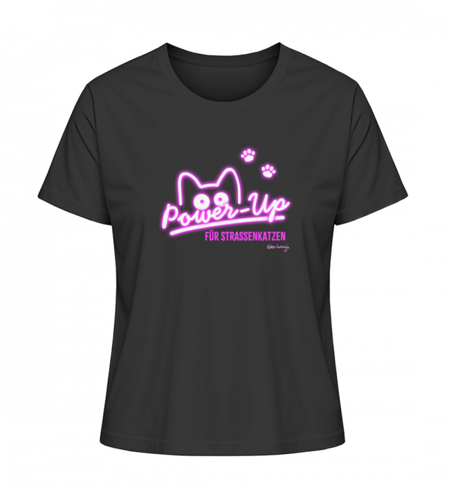 Shirt Power Up WMN - Damen Premium Organic Shirt-16