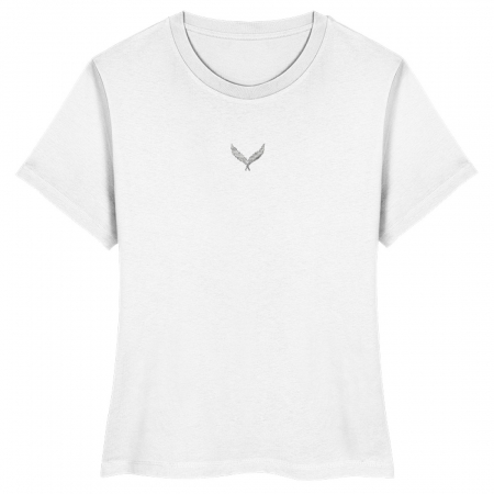 Shirt Fly White-Siilver WMN - Damen Premium Organic Shirt mit Stick-3