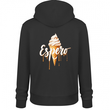 Hoodie Cream Black WMN - Unisex Organic Hoodie 2.0 ST/ST-16