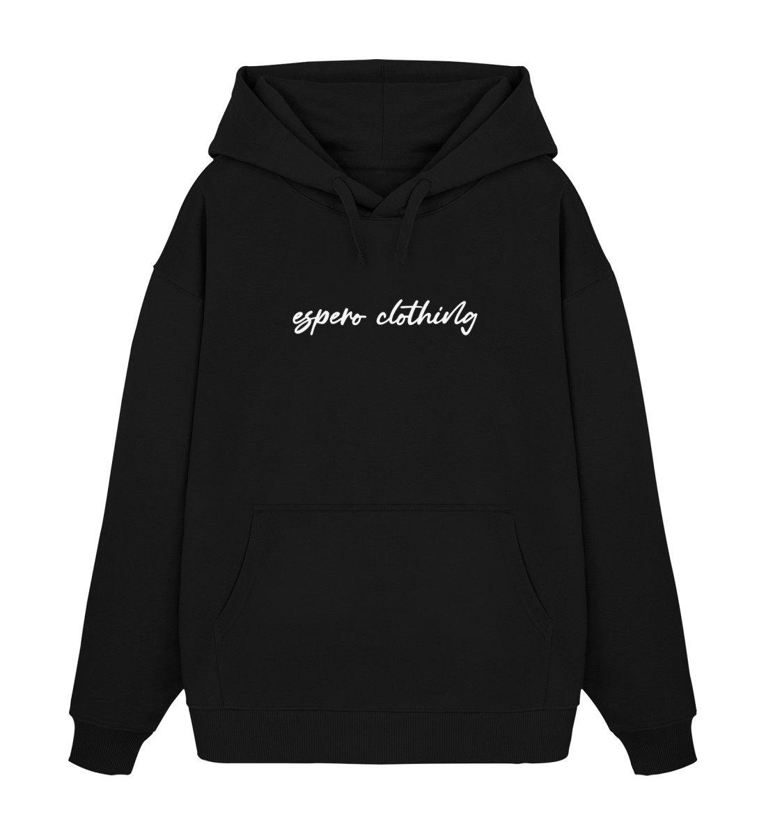 Oversized Hoodie Cream Black - Unisex Oversized Organic Hoodie 2.0-16