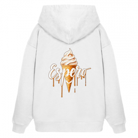 Oversized Hoodie Cream White - Unisex Oversized Organic Hoodie 2.0-3